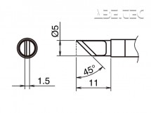 Pájecí hrot HAKKO T39-KL