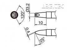 Pájecí hrot HAKKO T39-DR32