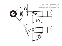 Pájecí hrot HAKKO T39-BCR4