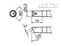 Pájecí hrot HAKKO T39-BCR52