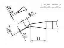 Pájecí hrot HAKKO T39-JD08