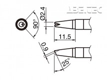 Pájecí hrot HAKKO T39-BCR24