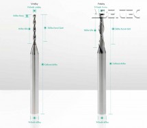 Fréza na DPS DA30-R, Ød:2,20mm, L2:9,0mm